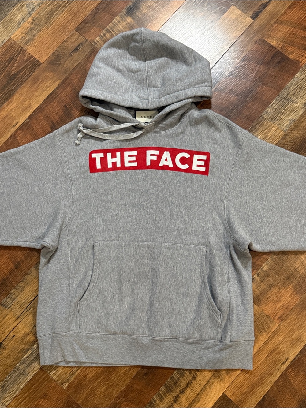Gucci x Coco Capitán “The Face” Hoodie Gray Size XS Oversized Made in Italy - Picture 1 of 13
